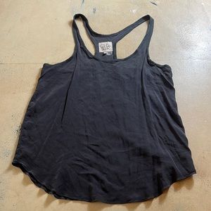 Chaser brand, tank blouse, flowy fabric, soft, gray, medium